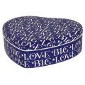 Emma Bridgewater Big Love Blue Heart Shaped Tin
